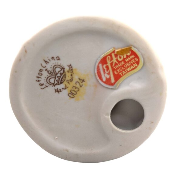 Vtg Lefton Hand Painted Cat in Apron Dress Figurine 00324 Taiwan Anthropomorphic - Picture 9 of 11